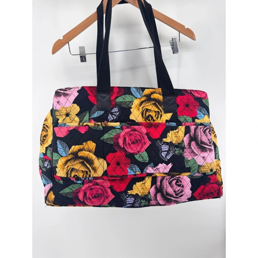 Vera Bradley Keep Charged Triple Compartment Bag, HAVANA ROSE - RARE